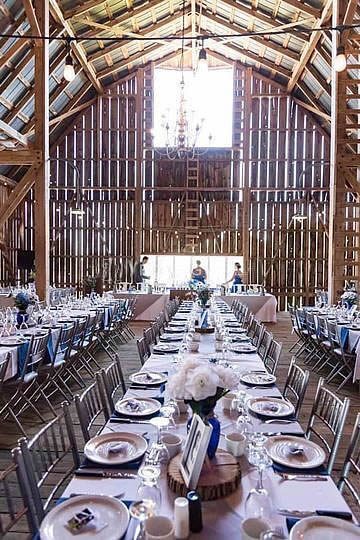 Table Settings in barn